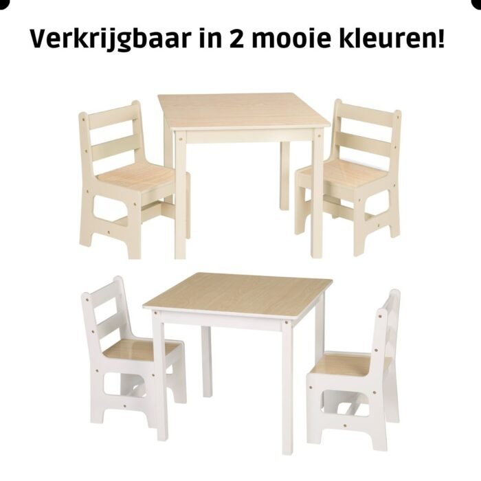 Kindertafel en stoeltjes